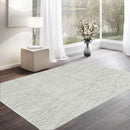 4x6 Tone On Tone Gray LoomBloom Hand Knotted Modern & Contemporary Textured Tibetan 100% Wool Oriental Area Rug