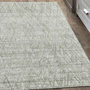 4x6 Gray, Beige Hand Made Loop n Cut Pile 100% Wool Modern & Contemporary Oriental Area Rug