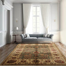 6x9 Green Hand Knotted Oushak 100% Wool Kalaty Traditional Oriental Area Rug