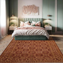 6x9 Brown Hand Knotted 100% Wool Traditional Oriental Area Rug