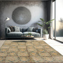 6x9 Aqua Hand Knotted Tibetan 100% Wool Tibetan Traditional Oriental Area Rug