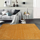 4x6 Gold,Beige Hand Knotted Tibetan 100% Wool Michaelian & Kohlberg Swiss Wash Oriental Area Rug