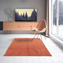 3x5 Muted Coral Hand Knotted Tibetan 100% Wool Michaelian & Kohlberg Modern & Contemporary Oriental Area Rug