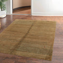 4x6 Moss, Red Hand Knotted Tibetan 100% Wool Swiss Wash Michaelian & Kohlberg Contemporary Oriental Area Rug