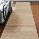 3x10 Runner Beige, Moss Hand Knotted Tibetan 100% Wool Michaelian & Kohlberg Swiss Wash Modern Oriental Area Rug