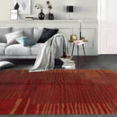 6x9 Rust Hand Knotted Tibetan 100% Wool Tufenkian Modern & Contemporary Oriental Area Rug