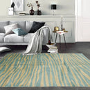 5x7 Turquoise, Mint Hand Knotted Tibetan 100% Wool Michaelian & Kohlberg Modern & Contemporary Oriental Area Rug