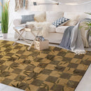 6x9 Green Hand Knotted Tibetan Transitional Floral Wool Oriental Area Rug