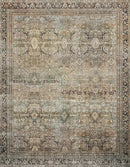 Loloi Layla Collection LAY-03 Olive/Charcoal 2'-6" x 7'-6" .13" Thick Runner Rug, Soft, Durable, Vintage Inspired, Distressed, Low Pile, Non-Shedding, Easy Clean, Printed, Living Room Rug by CozyNest Decor
