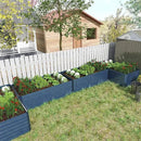 6x3x2 ft Raised Garden Bed, Large Metal Planter Raised Beds, Planters for Outdoor Plants for Vegetables, Flowers, Herbs, Fruits, and Succulents.(2 Pcs, Blue) by CozyNest Decor