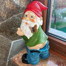Mood Lab Garden Gnome - Pants Down Gnome - 9.3 Inch Tall Statue Lawn Garden Figurine - for Outdoor or House Decor by GreenHaven Gardens