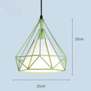 GobekUsa Diamond Cage Pendant Chandelier for Industrial Living Room and Kitchen Lighting