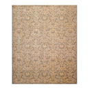 7'8"x9'10" Designer Transitional Wool & Silk Oriental Area Rug Gray