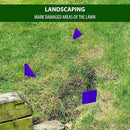 Purple Marking Flags 1000 Pack - 4x5x15 Inch Purple Flags for Outside - Markers For Lawn, Irrigation, Landscaping, Survey & Sprinkler Head Marking by GreenHaven Gardens