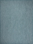Adiva Rugs Outdoor Indoor Area Rug, Weather Resistant, Easy to Clean, Stain Resistant Floor Mat for Dining Room, Backyard, Deck, Patio (Aqua Weiss, 10' x 14') by CozyNest Decor