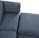 CHITA Oversized Modular Sectional Convertible Fabric Sofa Set, FSC Certified Extra Large Sectional Deep Seat Couch for Living Room,112 inch Width,3 Seat Modern Modular Sofa, Blue by CozyNest Decor