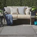 Nourison Positano Indoor/Outdoor Charcoal 3' x 5' Area Rug, Easy Cleaning, Non Shedding, Bed Room, Living Room, Dining Room, Backyard, Deck, Patio (3x5) by GreenHaven Gardens