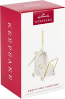 Hallmark Keepsake Christmas Ornament 2024, Baby's First Christmas Pram, Porcelain, Baby Gift by TinyTreasures Baby Boutique