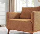 Oversized Accent Chair Modern Boucle Armchair for Living Room Sets of 2 - 37" Wide & Cozy Reading Accent Chair with Solid Wood Legs, Curry Upholstered Lounge Chair for Bedroom & Office (Easy Assembly) by CozyNest Decor