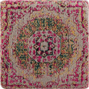 Mark&Day Pouf Ottoman, Kaltenleutgeben Traditional Bright Pink Cube Pouf Foot Rest for Living Room, Bedroom and Boho Home Decor (18"x18"x18") by CozyNest Decor