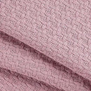 BELIZZI HOME 100% Cotton Bed Blanket, Breathable Bed Blanket Full Queen Size, Cotton Thermal Blankets Full Queen, Perfect for Layering Any Bed for All Season, Purple by CozyNest Decor