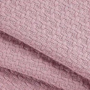 BELIZZI HOME 100% Cotton Bed Blanket, Breathable Bed Blanket King Size, Cotton Thermal Blankets King, Perfect for Layering Any Bed for All Season, Purple by CozyNest Decor