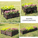 D'vine Dev Raised Beds - Elevated Garden Box with Drainage Plug, Standing Planter Beds for Vegetable/Flower/Herb Gardening Kit, RGB-4 by GreenHaven Gardens