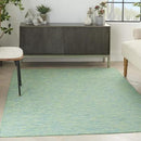 Nourison Positano Indoor/Outdoor Blue/Green 3' x 5' Area Rug, Easy Cleaning, Non Shedding, Bed Room, Living Room, Dining Room, Backyard, Deck, Patio (3x5) by CozyNest Decor