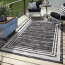 Keen Home Design Outdoor Rug - 8x10 Washable Indoor/Outdoor Rug for Patio, Balcony, Kitchen, Garden, Beach, Deck and Porch. Size: 7'9" x 10'2" by CozyNest Decor