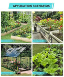 Automatic Drip Irrigation Kits with Y-Type Distribution Tubing, 14 Drip and Spray Integrated Nozzles, 33ft PE Main Tube, and 33ft PVC Branch Tubing for Garden, Patio, and Greenhouse by GreenHaven Gardens