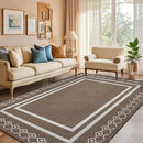 Outdoor Patio Rug, Outside Rectangular Carpet, Moroccan Geometric Rugs, Washable Large Indoor Outdoor Rug 6x9 Mats for RV, Picnic, Backyard, Deck, Balcony, Porch, Beach by GreenHaven Gardens