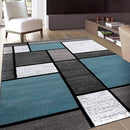 Rugshop Contemporary Modern Boxes for Home Office,Living Room,Bedroom,Kitchen Non Shedding Area Rug 12' x 15' Blue by TinyTreasures Baby Boutique