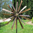 Stanwood Wind Sculpture: Kinetic Copper Dual Spinner - Double Windmill Spinner by CozyNest Decor