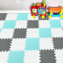 YIMINYUER® 25 Tiles (30cm×30cm×1cm Each Tile) Baby Soft Puzzle Play Mats, Kids Thick EVA Foam Floor, Toddlers & Children's Soft Interlocking Mat R01R08R12G301025 by TinyTreasures Baby Boutique