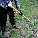 Garden Hoe Long Handle 43" Heavy Duty Japanese Stainless Steel, Made in JAPAN, Draw Hoe Weeding Tool, Stand Up Weeder Hand Tool by GreenHaven Gardens