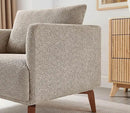 Oversized Accent Chair Modern Boucle Armchair for Living Room- 37" Wide Accent Chair with Solid Wood Legs, Camel Upholstered Lounge Chair for Bedroom & Office, Cozy Reading Chair (Easy Assembly) by CozyNest Decor