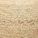 REDEARTH · Jute Circular Jute Pouf Ottoman - Braided Pouffe Accent Sitting Round Footrest for Living Room, Bedroom, Nursery, kidsroom, Patio, Gym; 100% Jute (19.5"x19.5"x14"; Jute Natural) by CozyNest Decor