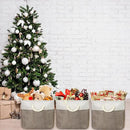 SIMPLE HOUSEWARE Fabric Storage Cubes, 13" x 13" Storage Bin, 3 Pack, Brown by CozyNest Decor