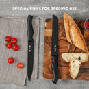 ZHANG XIAO QUAN SINCE 1628 15Pcs Knife Sets with Block, knife sets for kitchen with block High Carbon Stainless Steel Built-in Sharpener Dishwasher Safe(Black) by CozyNest Decor