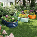 Metal Planter Garden Flower Bed Raised Beds for Gardening Galvanized 4x2x1ft Galvanized Garden Bed by GreenHaven Gardens