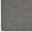 Nourison Positano Indoor-Outdoor Charcoal 4' x 6' Area Rug, Easy Cleaning, Non Shedding, Bed Room, Living Room, Dining Room, Backyard, Deck, Patio (4x6) by CozyNest Decor