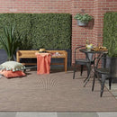 Nourison Positano Indoor/Outdoor Natural 2'2" x 12' Area Rug, Easy Cleaning, Non Shedding, Bed Room, Living Room, Dining Room, Backyard, Deck, Patio (2x12) by CozyNest Decor