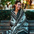 Off the Grid Inca Aztec Throw Blanket | Southwest Indian Navajo Boho Style | Native Woven Western Cover for Camping, Bedding, Couch by CozyNest Decor
