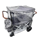 Big Size Rain Cover for Stroller, Mosquito Net for Trolley Cart, 2in1 Big Cover with Window for Picnic Camping Wagon Stroller Waterproof Windproof Accessories (Cart Not Included) by TinyTreasures Baby Boutique
