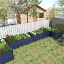 8x4x2 ft Outdoor Raised Garden Bed, Large Metal Planter Raised Beds, Planters for Outdoor Plants for Vegetables, Flowers, Herbs, Fruits, and Succulents.(2 Pcs,Blue) by CozyNest Decor