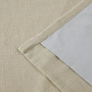 Vision Home Sand Pinch Pleated Full Blackout Curtains Linen Blended Room Darkening Window Curtains 108 inch for Living Room Bedroom Thermal Insulated Pinch Pleat Drapes with Hooks 40" Wx108 Lx2 by CozyNest Decor