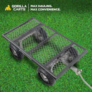 Gorilla Carts Steel Utility Cart, 4 Cu Ft Bed, 800 lb Load Capacity, Black – Heavy-Duty Outdoor Hauling Wagon with Removable Side Panels for Yard, Lawn, Garden or Landscaping by GreenHaven Gardens