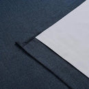 Vision Home Navy Blue Pinch Pleated Full Blackout Curtains Linen Blended Room Darkening Window Curtains 120 inch for Living Room Bedroom Thermal Insulated Pinch Pleat Drapes with Hooks 60" Wx120 Lx1 by CozyNest Decor