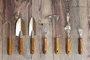 Japanese Garden Trowel Heavy Duty Japanese Steel with Wood Handle, Garden Transplanter Tool for Digging, Scooping, Transplanting, Made in Japan, Large Silver by GreenHaven Gardens