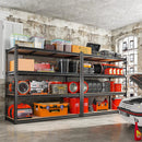 REIBII 48" W Garage Shelving Heavy Duty 2550 LBS Storage Shelves 4 Tier Heavy Duty Shelving, Adjustable Metal Shelves, Industrial Shelf for Garage, Warehouse, Pantry, 48" W x 60" H x 24" D by GreenHaven Gardens